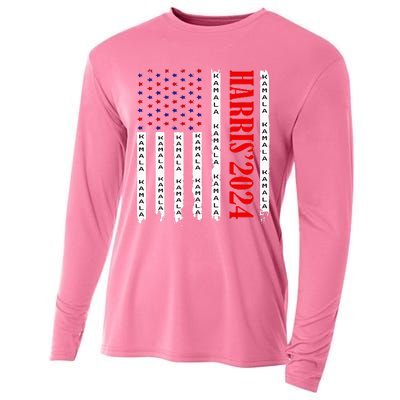 Kamala Harris 2024 For President Election Campaign Cooling Performance Long Sleeve Crew