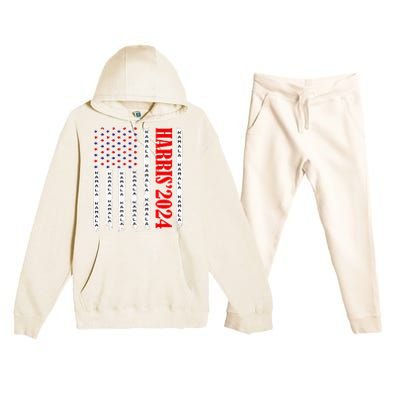 Kamala Harris 2024 For President Election Campaign Premium Hooded Sweatsuit Set