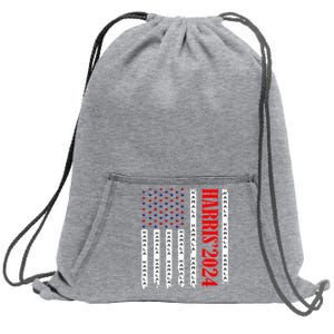 Kamala Harris 2024 For President Election Campaign Sweatshirt Cinch Pack Bag