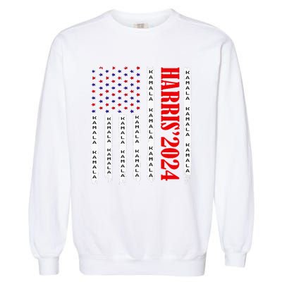 Kamala Harris 2024 For President Election Campaign Garment-Dyed Sweatshirt