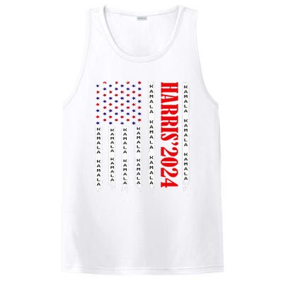 Kamala Harris 2024 For President Election Campaign PosiCharge Competitor Tank