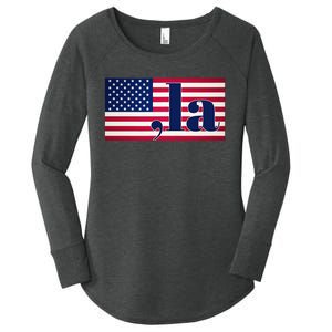 Kamala Harris 2024 President Women's Perfect Tri Tunic Long Sleeve Shirt