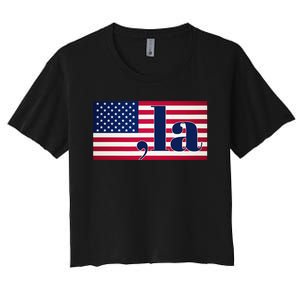 Kamala Harris 2024 President Women's Crop Top Tee