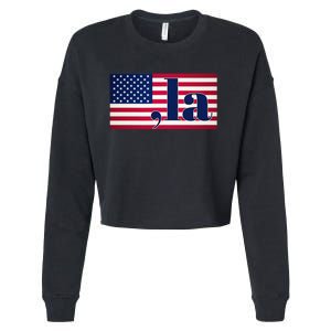 Kamala Harris 2024 President Cropped Pullover Crew