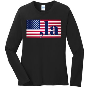 Kamala Harris 2024 President Ladies Long Sleeve Shirt