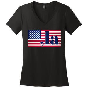 Kamala Harris 2024 President Women's V-Neck T-Shirt