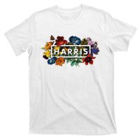 Kamala Harris 2024 Vintage Floral Women Harris President T-Shirt