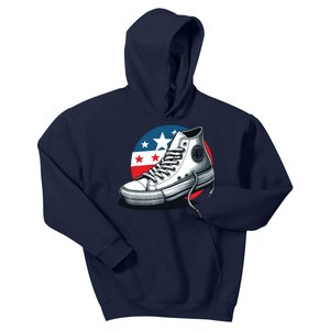 Kamala Harris 2024 Flag Walz Earrings For President Vp Kids Hoodie