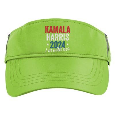 Kamala Harris 2024 Support Im With Her Adult Drive Performance Visor