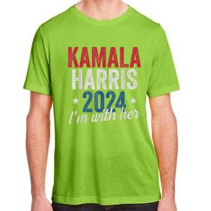 Kamala Harris 2024 Support Im With Her Adult ChromaSoft Performance T-Shirt