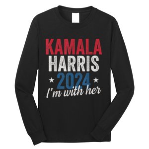 Kamala Harris 2024 Support Im With Her Long Sleeve Shirt