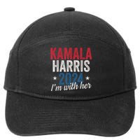 Kamala Harris 2024 Support Im With Her 7-Panel Snapback Hat