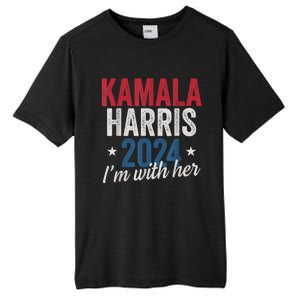 Kamala Harris 2024 Support Im With Her Tall Fusion ChromaSoft Performance T-Shirt