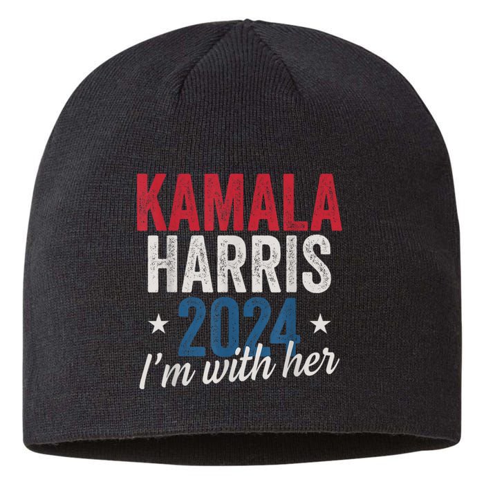 Kamala Harris 2024 Support Im With Her Sustainable Beanie