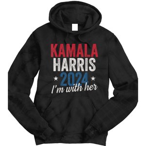 Kamala Harris 2024 Support Im With Her Tie Dye Hoodie