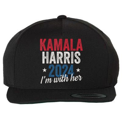 Kamala Harris 2024 Support Im With Her Wool Snapback Cap