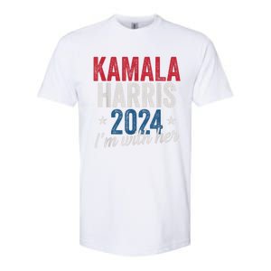 Kamala Harris 2024 Support Im With Her Softstyle CVC T-Shirt