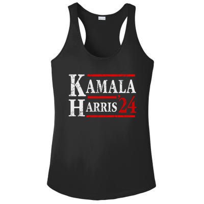 Kamala Harris 2024 Election President Democrat Gift Ladies PosiCharge Competitor Racerback Tank