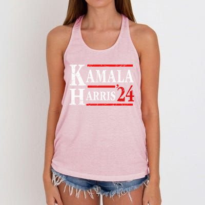 Kamala Harris 2024 Election President Democrat Gift Women's Knotted Racerback Tank