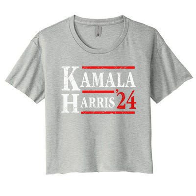 Kamala Harris 2024 Election President Democrat Gift Women's Crop Top Tee