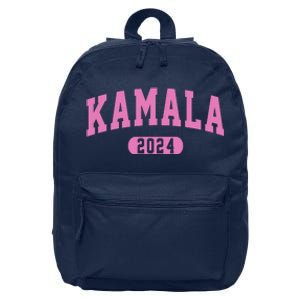 Kamala Harris 2024 President Varsity Print 16 in Basic Backpack