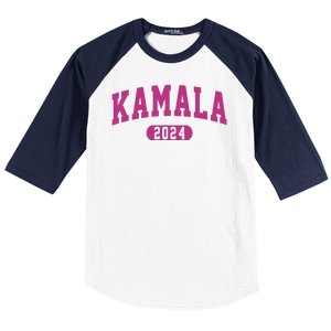 Kamala Harris 2024 President Varsity Print Baseball Sleeve Shirt