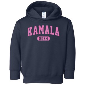 Kamala Harris 2024 President Varsity Print Toddler Hoodie