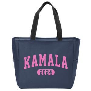 Kamala Harris 2024 President Varsity Print Zip Tote Bag