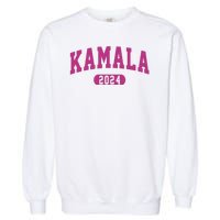 Kamala Harris 2024 President Varsity Print Garment-Dyed Sweatshirt