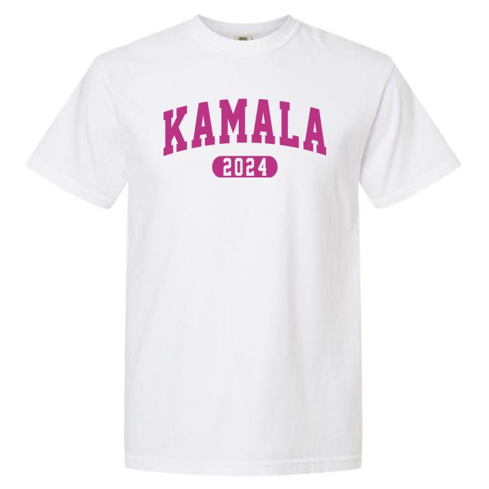 Kamala Harris 2024 President Varsity Print Garment-Dyed Heavyweight T-Shirt