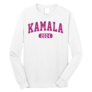 Kamala Harris 2024 President Varsity Print Long Sleeve Shirt