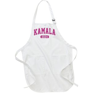 Kamala Harris 2024 President Varsity Print Full-Length Apron With Pockets