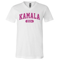 Kamala Harris 2024 President Varsity Print V-Neck T-Shirt