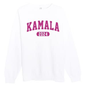 Kamala Harris 2024 President Varsity Print Premium Crewneck Sweatshirt