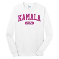 Kamala Harris 2024 President Varsity Print Tall Long Sleeve T-Shirt