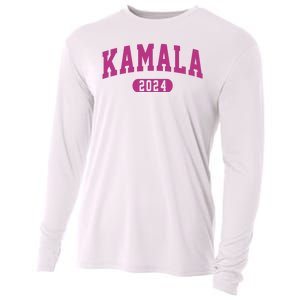 Kamala Harris 2024 President Varsity Print Cooling Performance Long Sleeve Crew