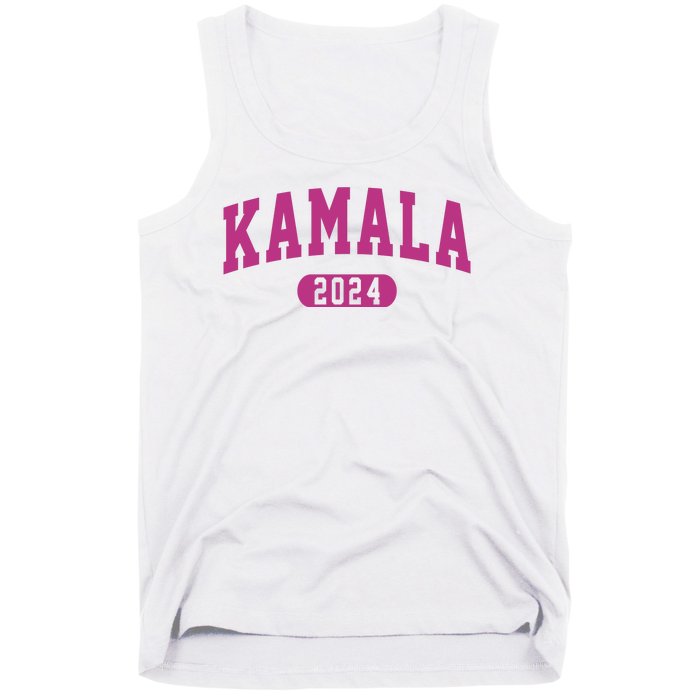 Kamala Harris 2024 President Varsity Print Tank Top