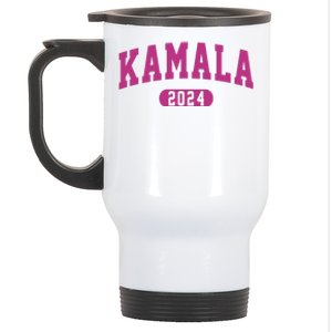 Kamala Harris 2024 President Varsity Print Stainless Steel Travel Mug