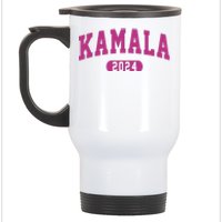 Kamala Harris 2024 President Varsity Print Stainless Steel Travel Mug