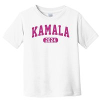 Kamala Harris 2024 President Varsity Print Toddler T-Shirt