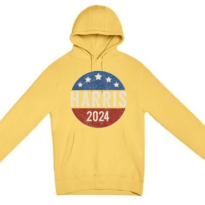 Kamala Harris 2024 For President Campaign Us Flag Great Gift Premium Pullover Hoodie