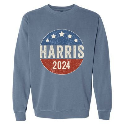 Kamala Harris 2024 For President Campaign Us Flag Great Gift Garment-Dyed Sweatshirt