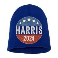 Kamala Harris 2024 For President Campaign Us Flag Great Gift Short Acrylic Beanie