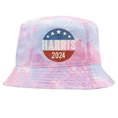 Kamala Harris 2024 For President Campaign Us Flag Great Gift Tie-Dyed Bucket Hat