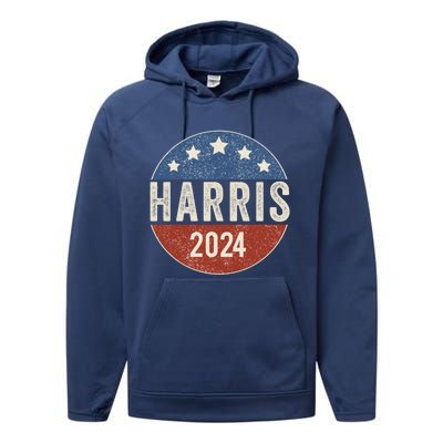 Kamala Harris 2024 For President Campaign Us Flag Great Gift Performance Fleece Hoodie