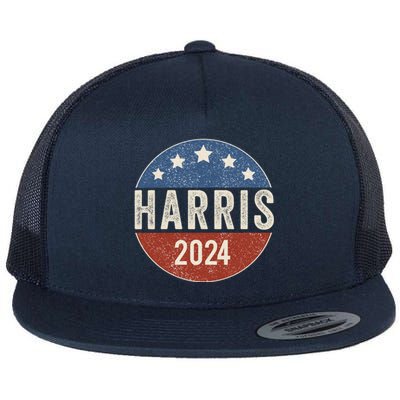 Kamala Harris 2024 For President Campaign Us Flag Great Gift Flat Bill Trucker Hat