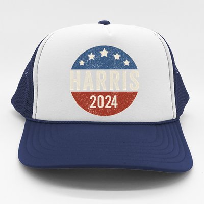 Kamala Harris 2024 For President Campaign Us Flag Great Gift Trucker Hat