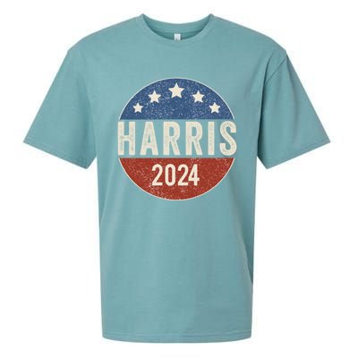 Kamala Harris 2024 For President Campaign Us Flag Great Gift Sueded Cloud Jersey T-Shirt