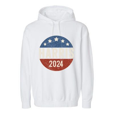 Kamala Harris 2024 For President Campaign Us Flag Great Gift Garment-Dyed Fleece Hoodie