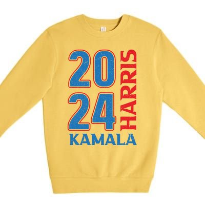 Kamala Harris 2024 Graphic Premium Crewneck Sweatshirt